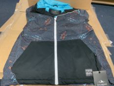 4 X BRAND NEW CHILDRENS ALL DAY BLACK CAVIAR SKI JACKETS IN VARIOUS SIZES RRP £80 EACH