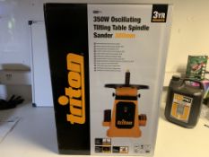 BRAND NEW BOXED TRITON 350W OSCILLATING TILTING TABLE SPINDLE SANDER