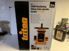 BRAND NEW BOXED TRITON 350W OSCILLATING TILTING TABLE SPINDLE SANDER