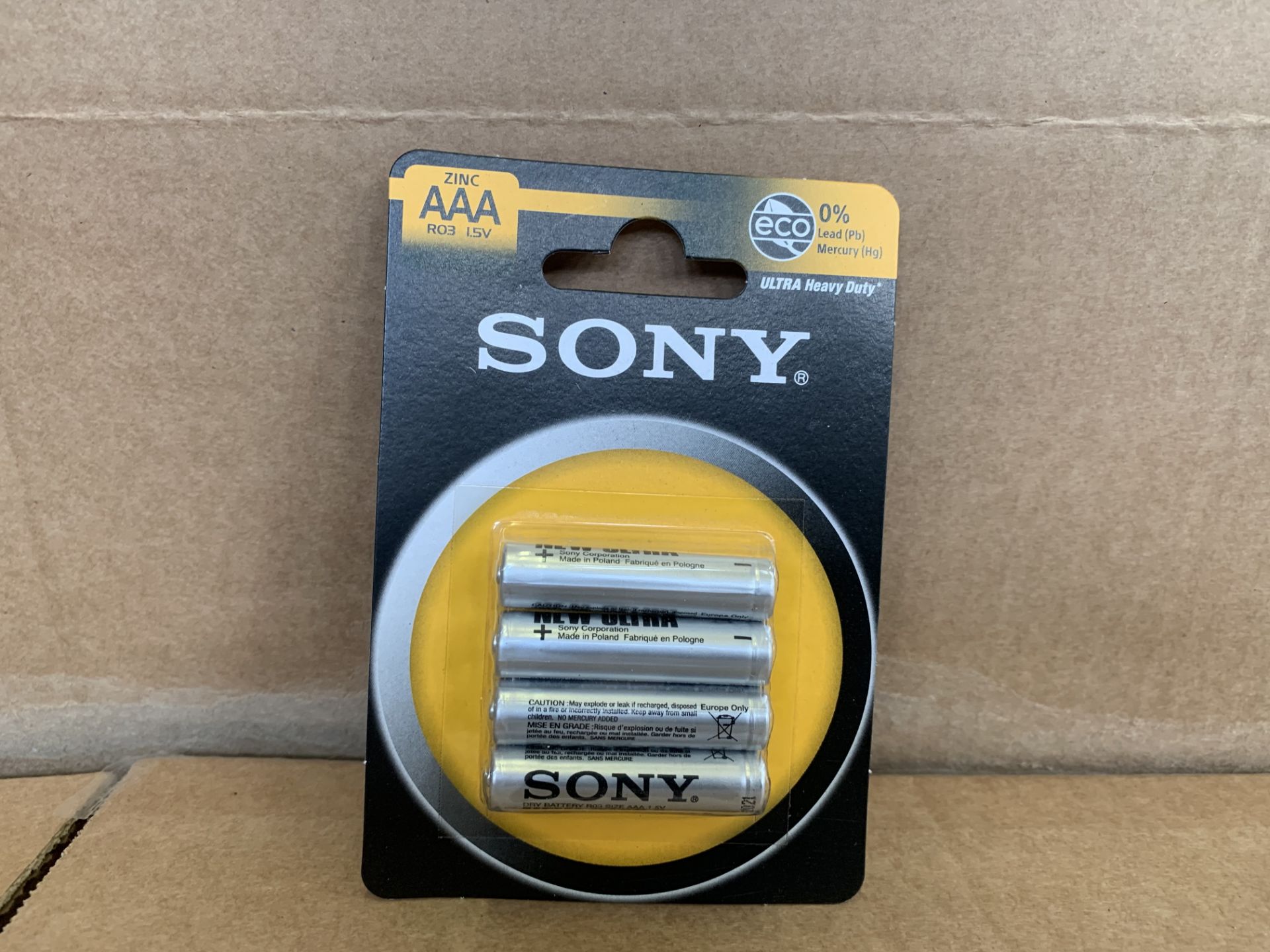 108 X BRAND NEW SONY AAA ULTRA HEAVY DUTY BATTERIES EXP 05/21