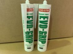 60 X EVO-STIK SOLVENT FREE EVO-GRIP FAST GRAB HIGH STRENGTH ADHESIVE 310ML IN 5 BOXES