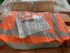 5 X ORANGE HIGH VIZ WORK JACKETS (655/13)