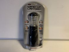 24 x NEW PACKAGED ENZO WIND UP LANTERN - ONE MINUTE OF WINDING GIVES UP TO 30 MINUTES OF POWER! (
