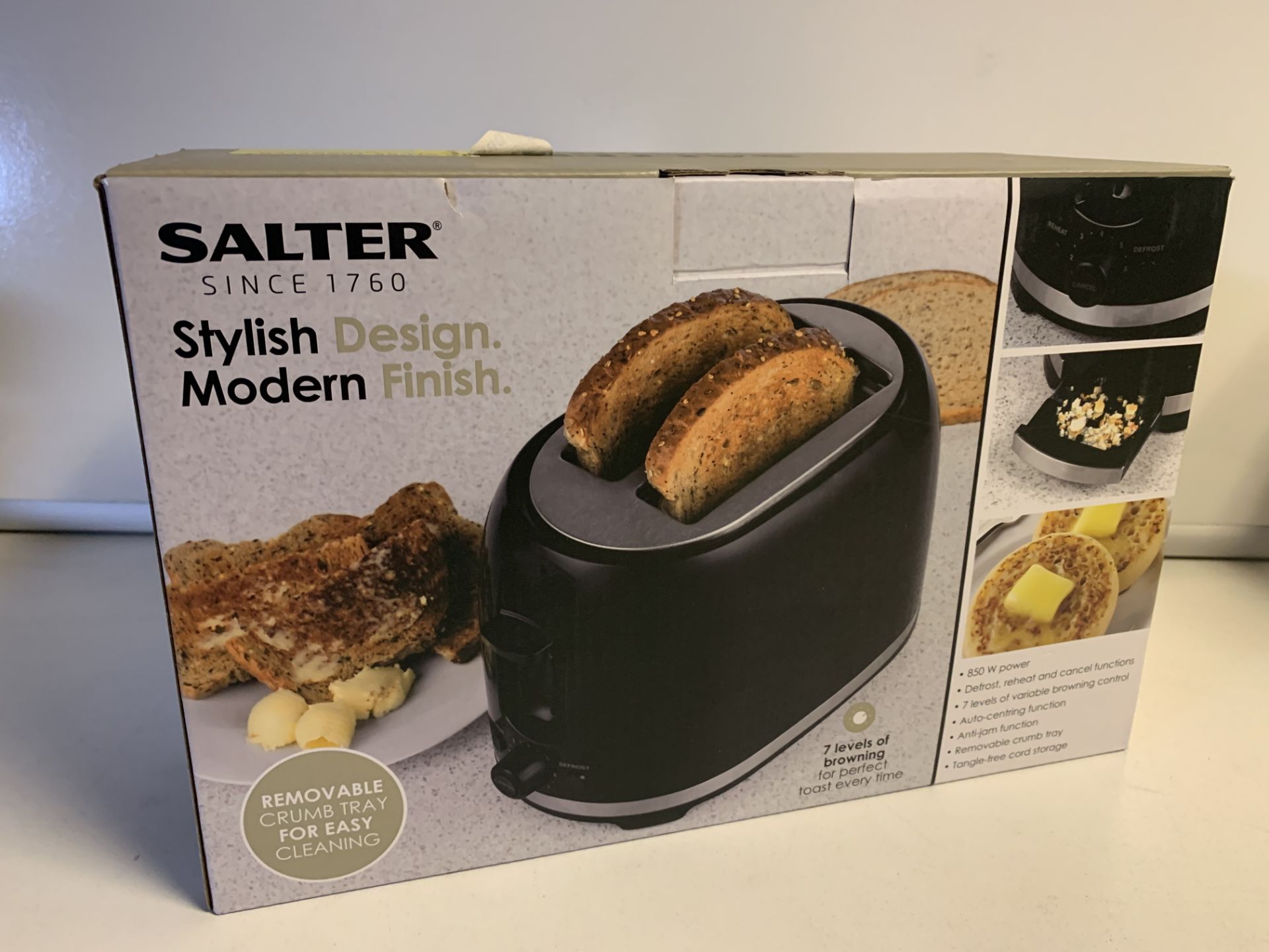 3 X BRAND NEW SALTER DECO 2 SLICE TOASTERS