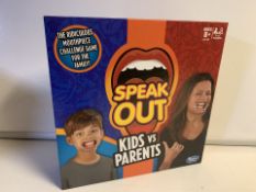 12 X BRAND NEW HASBRO SPEAK OUT KIDS VS PARENTS GAMES (771/13)