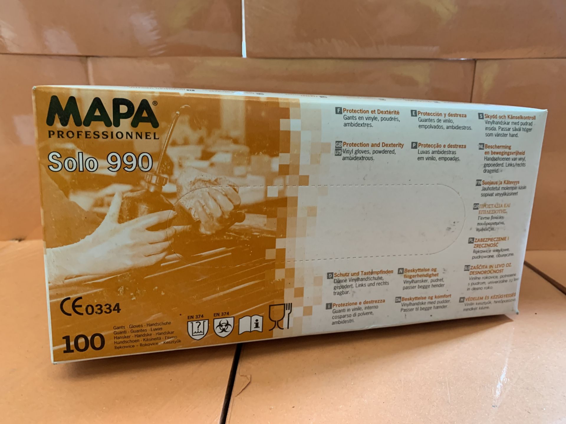 10 X PACKS OF 100 MAPA SOLO 990 PROFESSIONAL GLOVES (646/13)