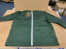 (NO VAT) 2 X BRAND NEW ELEMENT GREEN DULCY JACKETS SIZES 14 AND 10 CHILDRENS RRP £80 EACH (342/13)