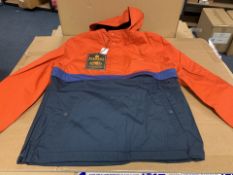 (NO VAT) 2 X BRAND NEW ELEMENT ECLIPSE NAVY BARROW 3TONES JACKETS SIZES 16 AND 14 CHILDRENS RRP £100