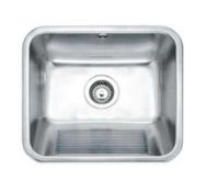 NEW (REF8) 1 x Franke Utility 1 Bowl Kitchen Sink UTX 610 - Stainless Steel. RRP £226.00. Inset