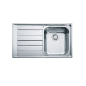 NEW (REF17) 1 x Franke Neptune Filotop 1 Bowl Sink with Left Hand Drainer NEX 211 - Stainless