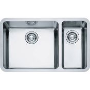 NEW (REF16) 2 x FRANKE 122.0033.141 KUBUS - KBX 160 45-20. This handy sink offers a useful space for