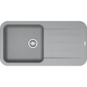 NEW (REF6) 2 x Franke Pebel Reversible Inset 1 Bowl Drainer Fragranite Sink Stone Grey. RRP £329.56.