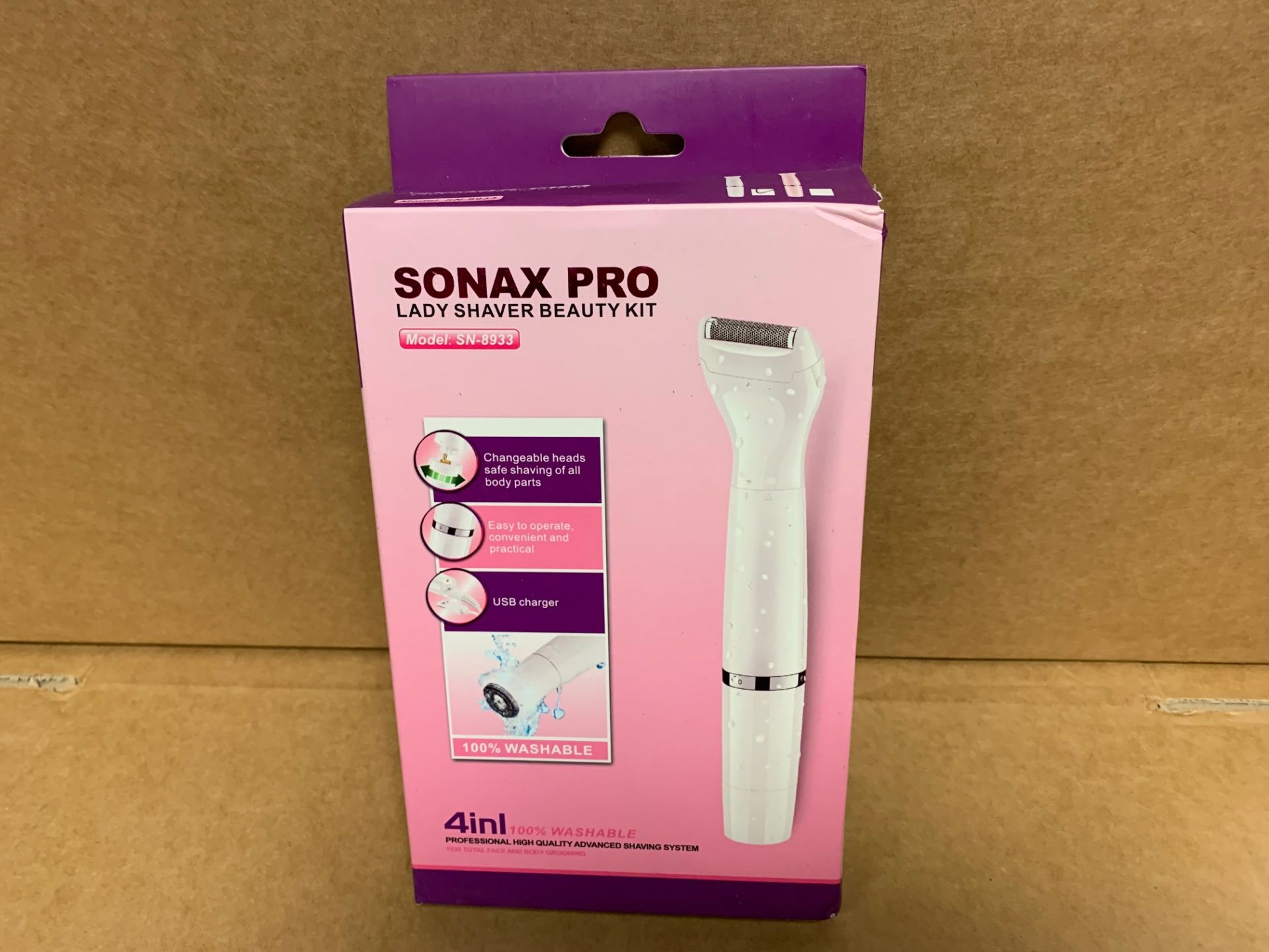 1 X NEW & BOXED SONAX PRO LADY SHAVER BEAUTY KIT