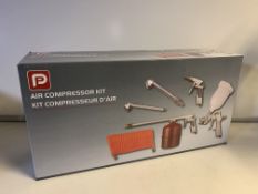 NEW BOXED PP 5 PIECE AIR COMPRESSOR KIT