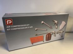 NEW BOXED PP 5 PIECE AIR COMPRESSOR KIT