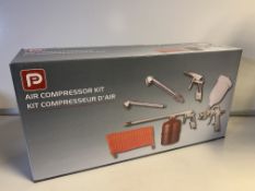 NEW BOXED PP 5 PIECE AIR COMPRESSOR KIT