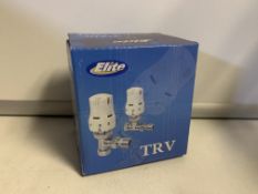 2 X NEW BOXED SETS OF ELITE TRV THERMOSTATIC RADIATOR VALVES