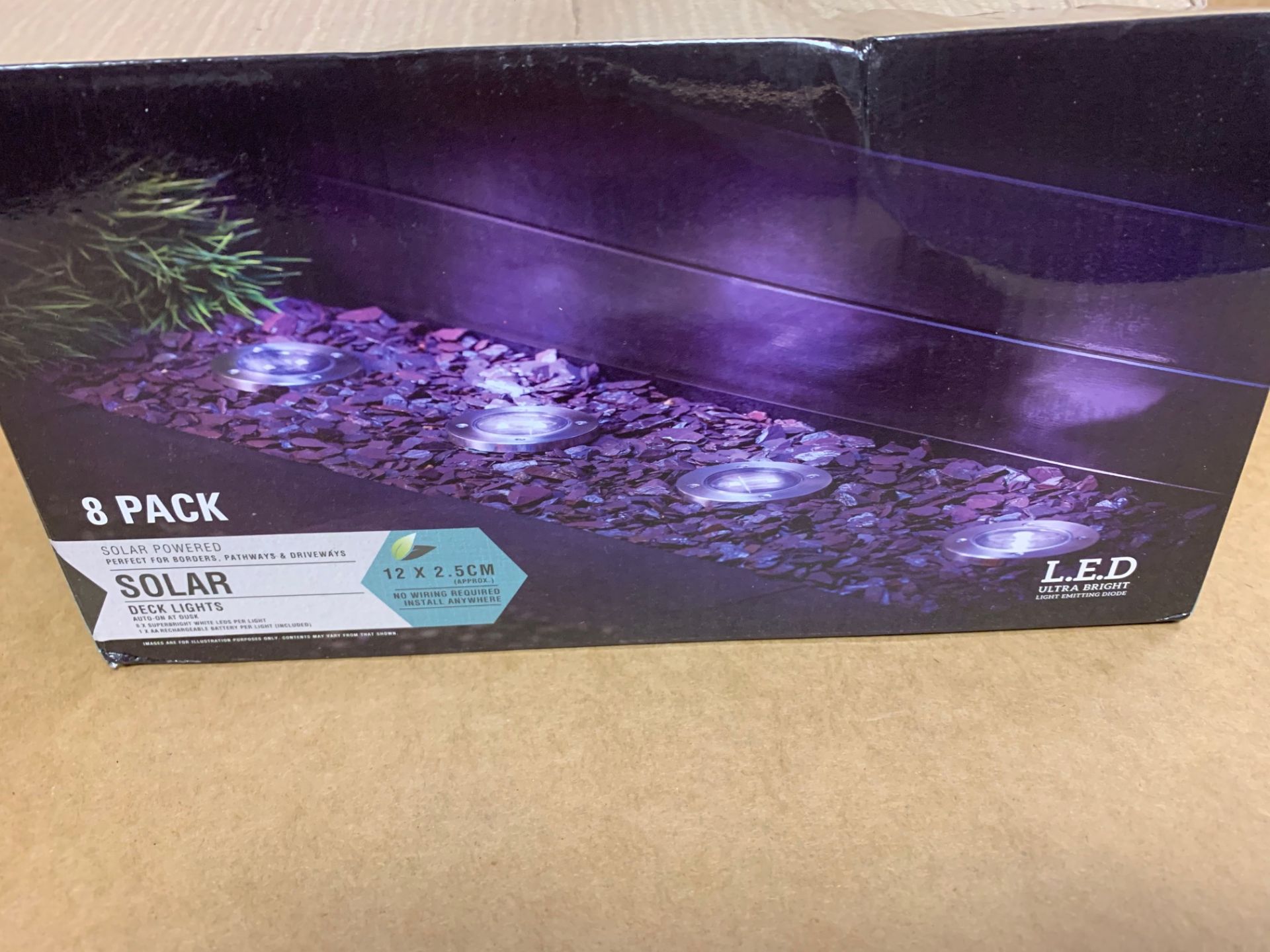 1 X 8 PACK NEW & BOXED SOLAR LED LIGHTS