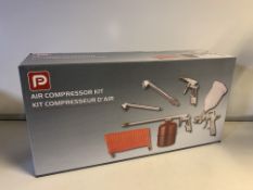 NEW BOXED PP 5 PIECE AIR COMPRESSOR KIT