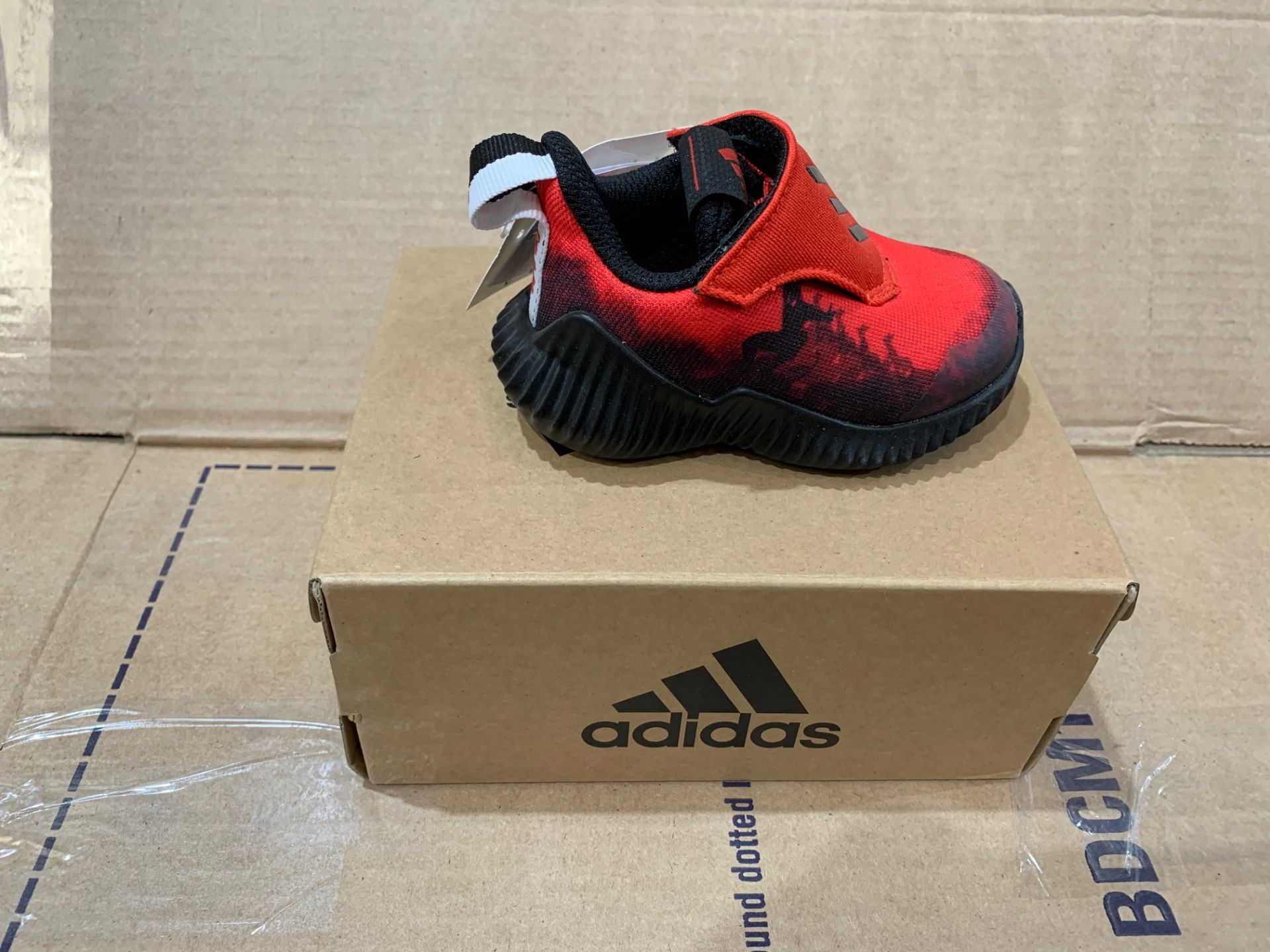1 X NEW & BOXED ADIDAS MARVEL FORTARUN SPIDER-MAN AC I TRAINERS SIZE INFANT 3