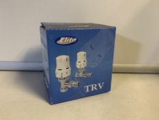 2 X NEW BOXED SETS OF ELITE TRV THERMOSTATIC RADIATOR VALVES
