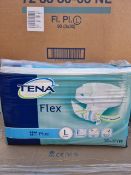 NO VAT (E52) PALLET TO CONTAIN 24 x NEW PACKS OF 30 TENA FLEX PLUS LARGE. ERGONMIC, EASY USE BELT,