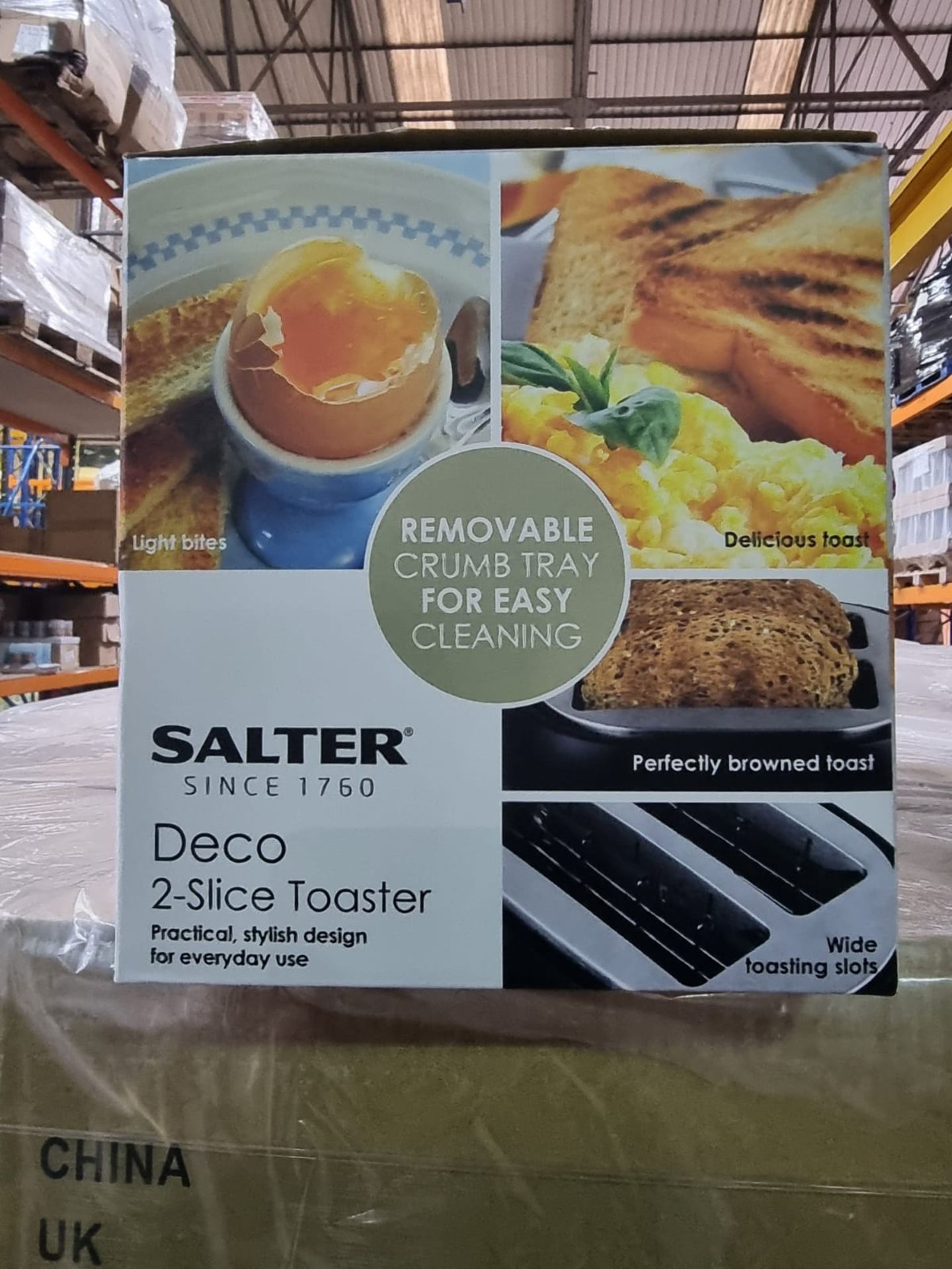 PALLET TO CONTAIN 48 X BRAND NEW BOXED SALTER DECO TOASTERS. RRP £29.99 EACH - Image 3 of 3