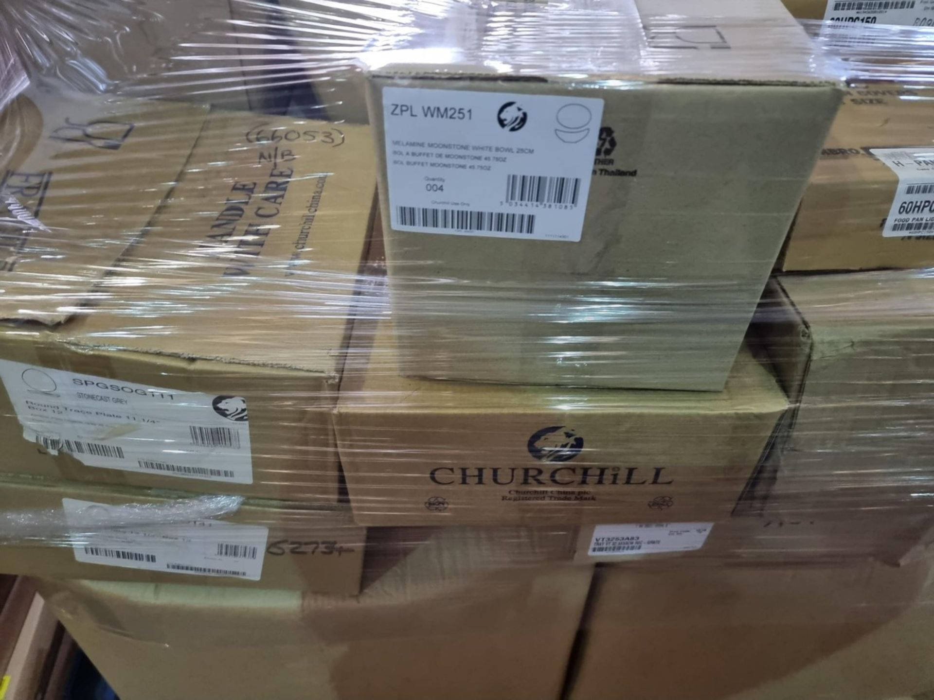 (A4) PALLET TO CONTAIN A LARGE QUANTITY OF VARIOUS ITEMS TO INCLUDE: CHURCHILL APREE STACKING TEA - Image 3 of 3