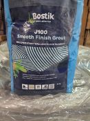 (E125) PALLET TO CONTAIN 96 x 10KG BAGS OF BOSTIK J100 SMOOTH FINISH GROUT