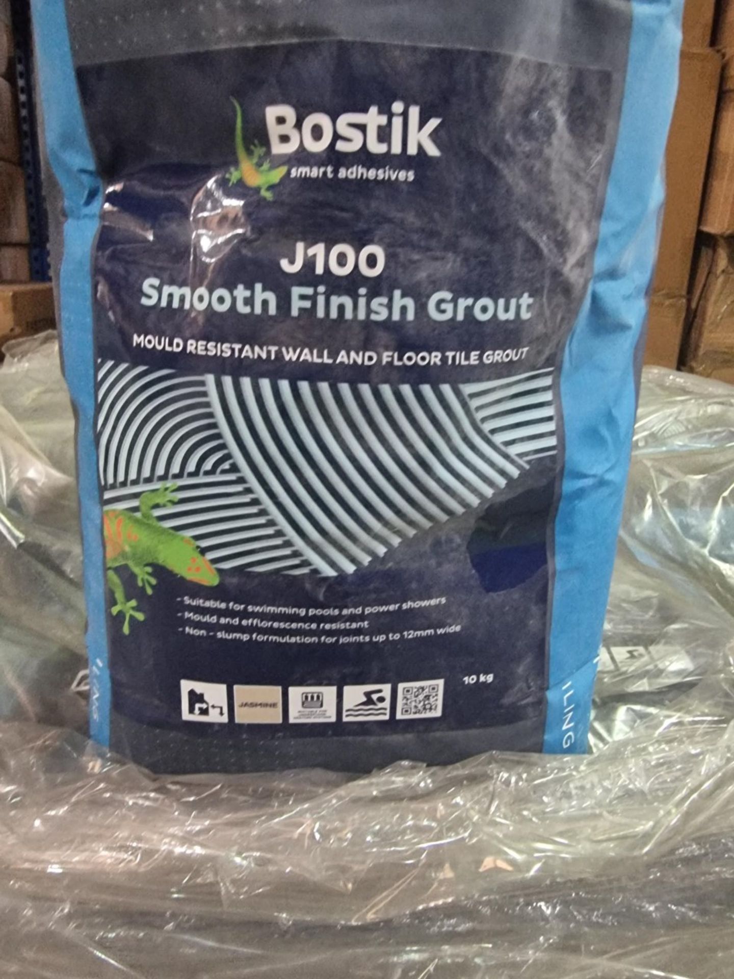 (E125) PALLET TO CONTAIN 96 x 10KG BAGS OF BOSTIK J100 SMOOTH FINISH GROUT