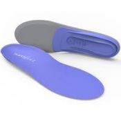 (36) BOX LOT TO INCLUDE 6 ITEMS: 1X Superfeet Blueberry Womens Insole [Colour: Blueberry] [Shoe