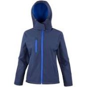 (9) BOX LOT TO INCLUDE 16 ITEMS: 1X Result Womens TX Performance Hooded Softshell Jacket R230F [