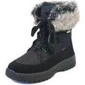 (20) BOX LOT TO INCLUDE 9 ITEMS: 1X Mammal Victoria OC Womens Winter Boots [Colour: Black] [Shoe
