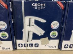NEW BOXED GROHE START MIXER TAP WITH POP UP WASTE SET