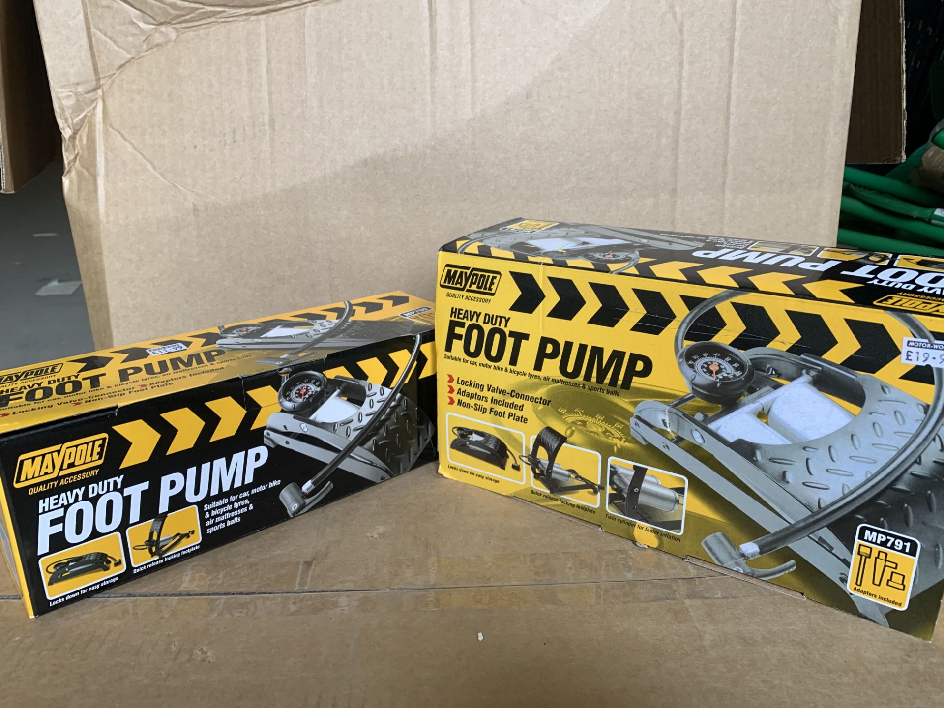 6 X BRAND NEW MAYPOLE HEAVY DUTY FOOTPUMPS