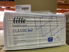 36 X BRAND NEW PACKS OF 30 LILLE HEALTHCARE CLASSIC BED AND CHAIR PADS IN 6 BOXES