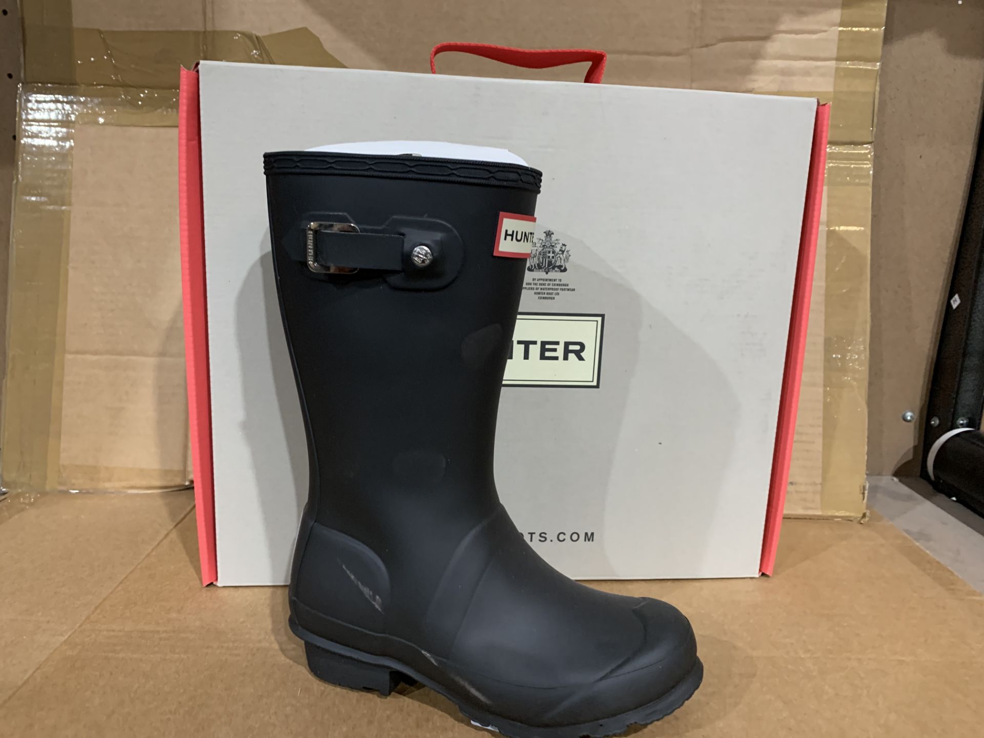 (NO VAT) BRAND NEW HUNTERS MATT BLACK WELLIES SIZE i12