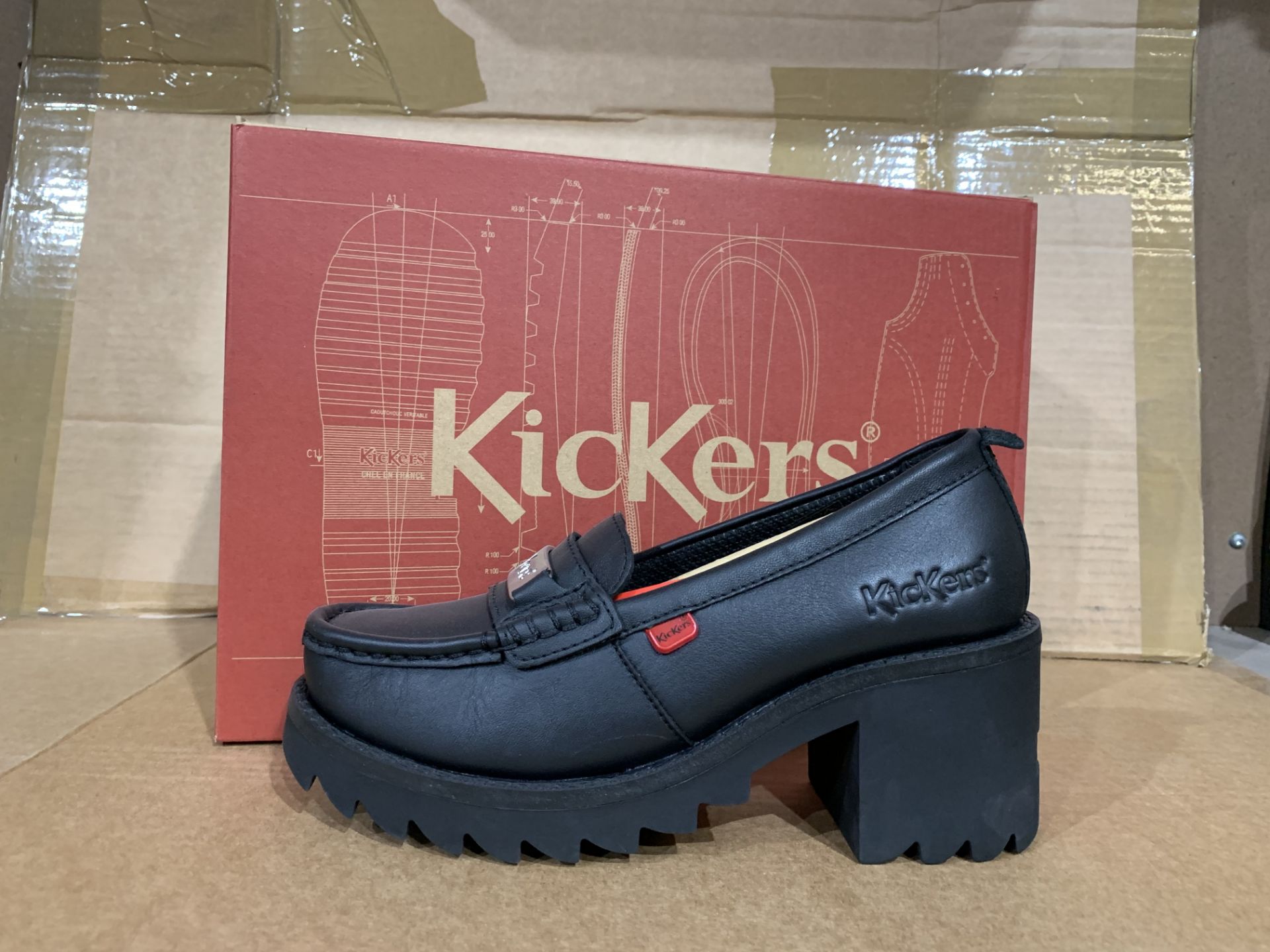 (NO VAT) 5 X BRAND NEW KICKERS KLIO LOAFER SHOES SIZE J3