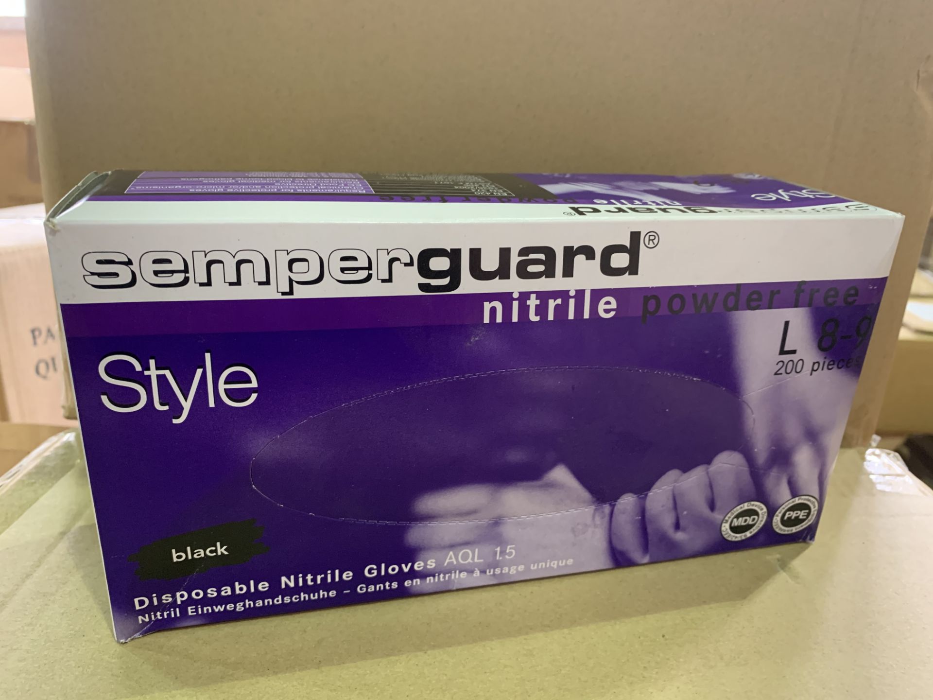 10 X PACKS OF 200 SEMPER GUARD NITRILE POWDER FREE DISPOSABLE GLOVES