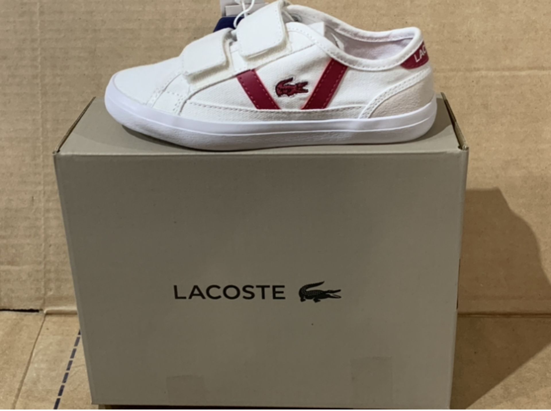 3 X NEW & BOXED LACOSTE DO051 TRAINERS SIZE INFANT 10