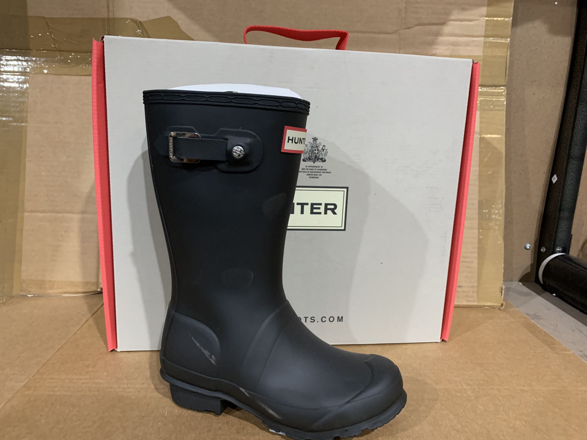 (NO VAT) BRAND NEW HUNTERS MATT BLACK WELLIES SIZE i12