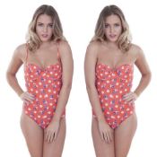 30 X BRAND NEW LEPEL RED SWIMSUITS SIZES 8/10/12/14/16