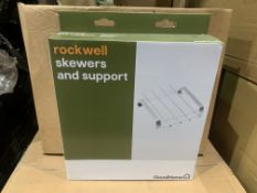 6 X BRAND NEW ROCKWELL SKEWERS AND SUPPORT
