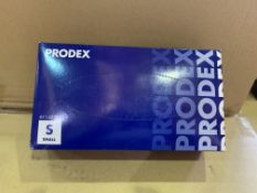 10 X PACKS OF 100 PRODEX VINYL DISPOSABLE GLOVES POWDERED BLUE