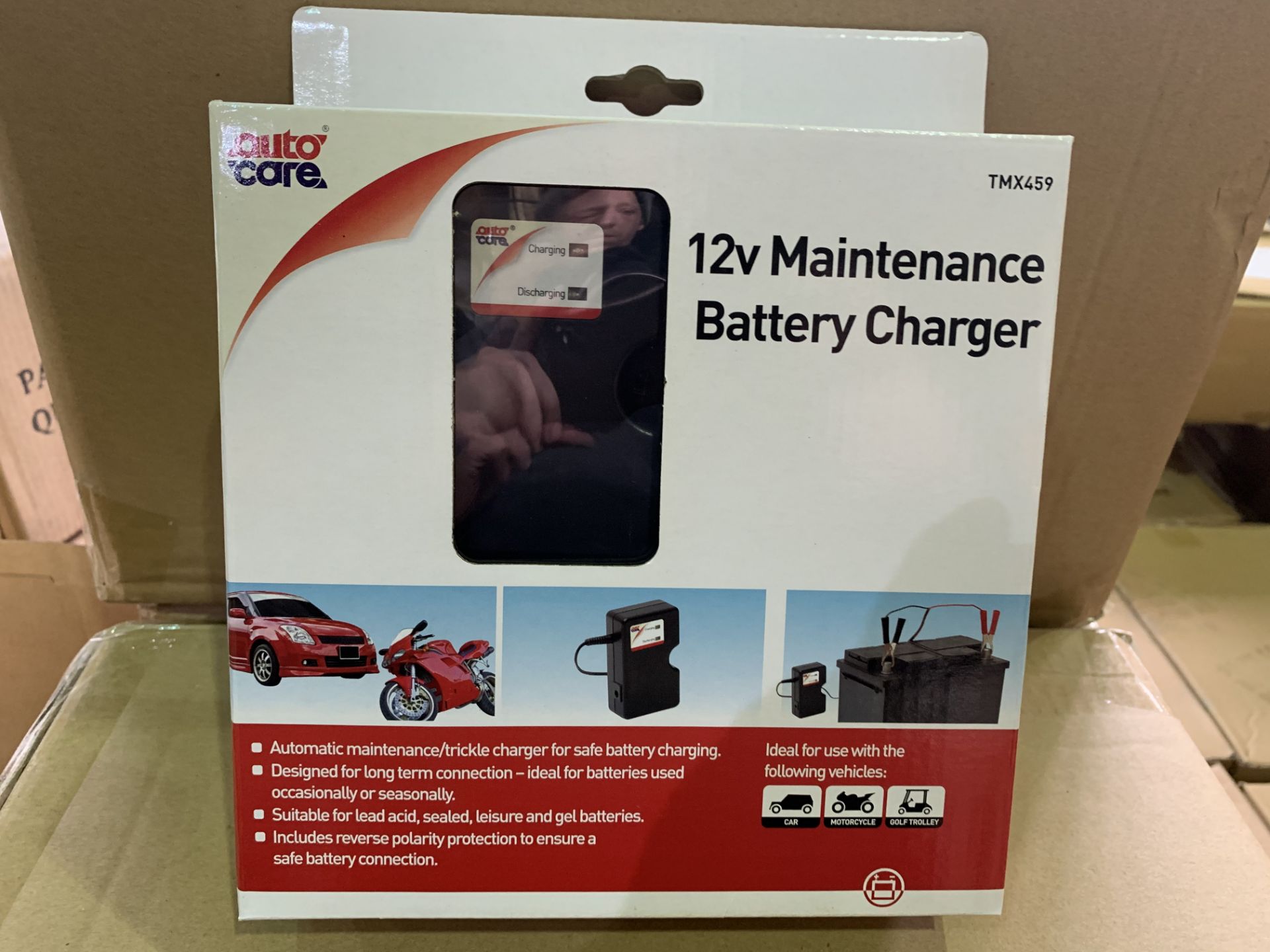 10 X BRAND NEW BOXED AUTOCARE 12V MAINTENANCE BATTERY CHARGERS