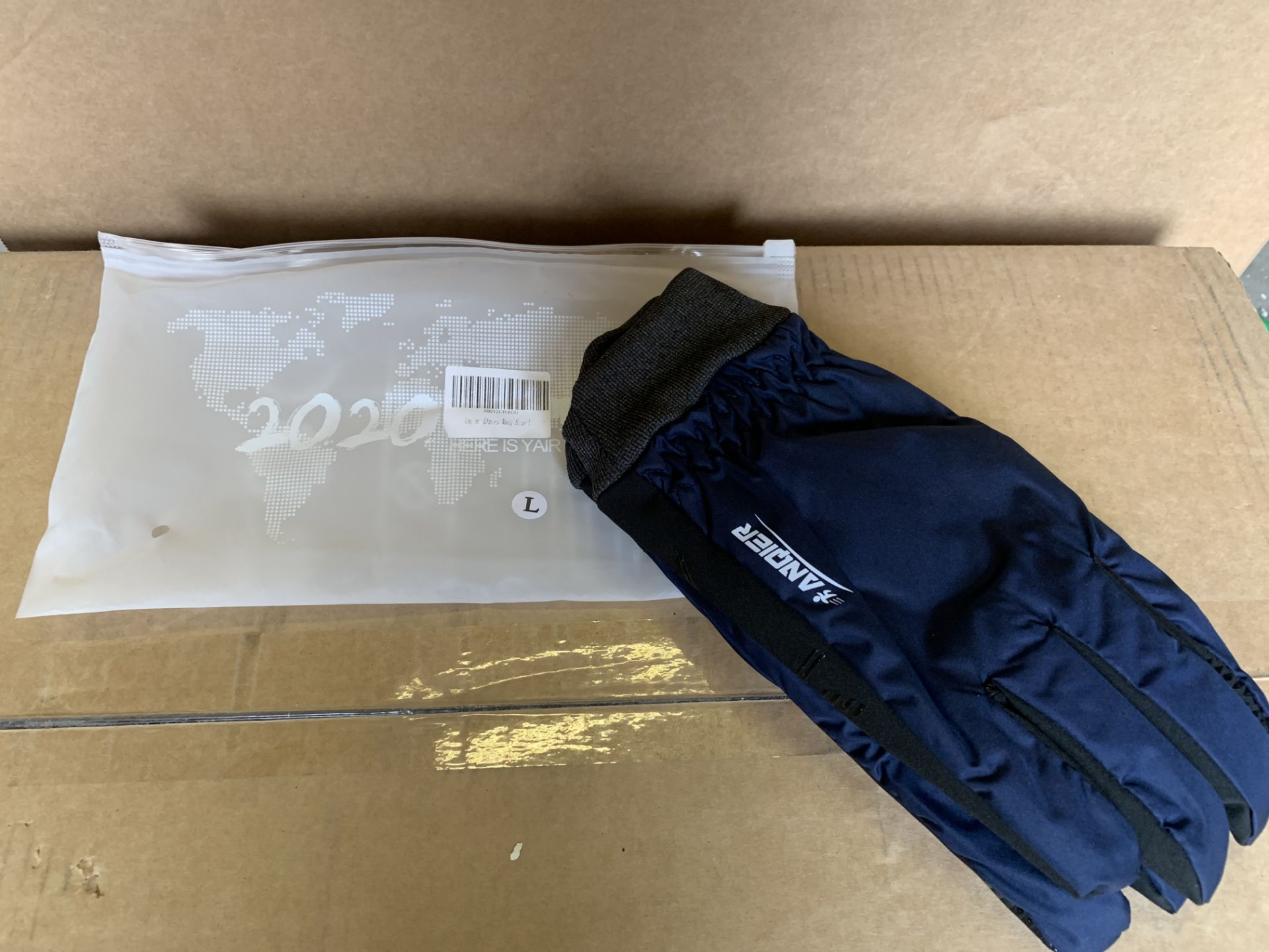 11 X BRAND NEW PACKAGED ANGIER NAVY BLUE GLOVES