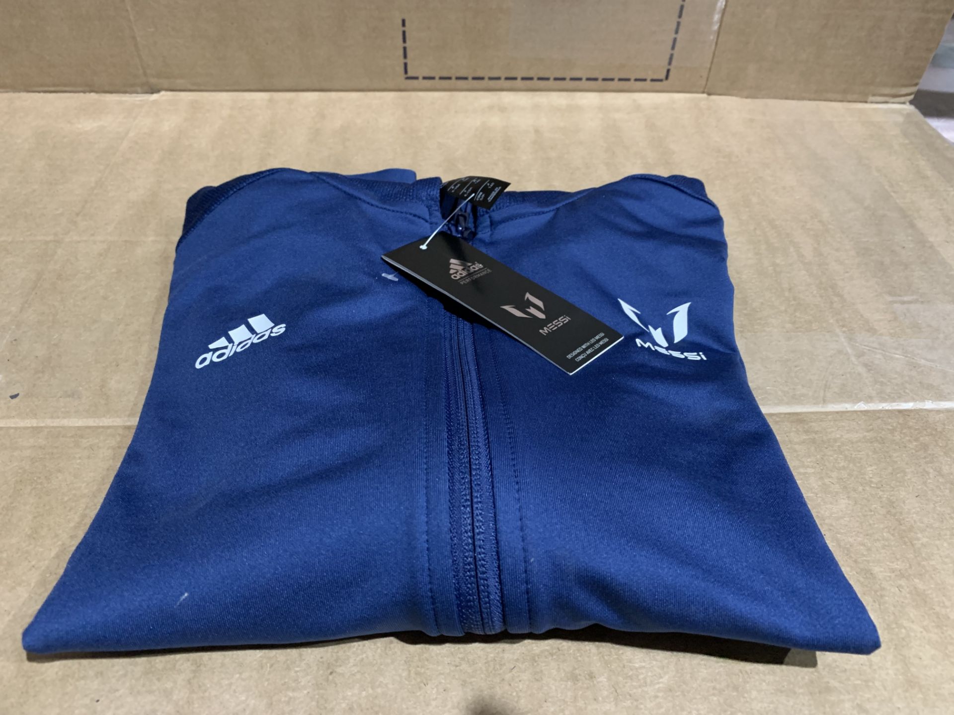 (NO VAT) 6 X BRAND NEW ADIDAS NAVY HOODIES SIZE 9-10 YEARS