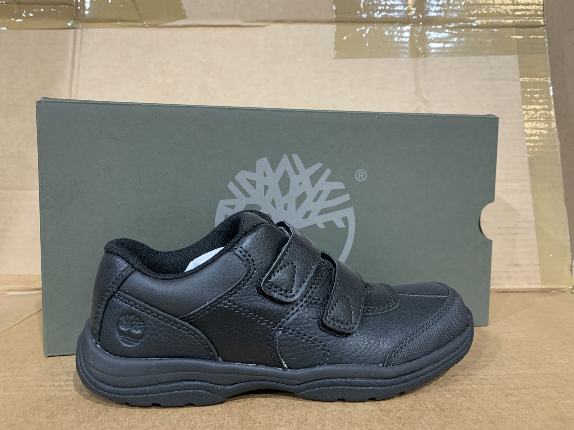 (NO VAT) 3 X BRAND NEW TIMBERLAND WOODMAN PARK BLACK TRAINERS SIZE 1.5