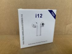 11 X BRAND NEW i12 AUTO POWER ON AUTO PAIRING WIRELESS EAR PHONES