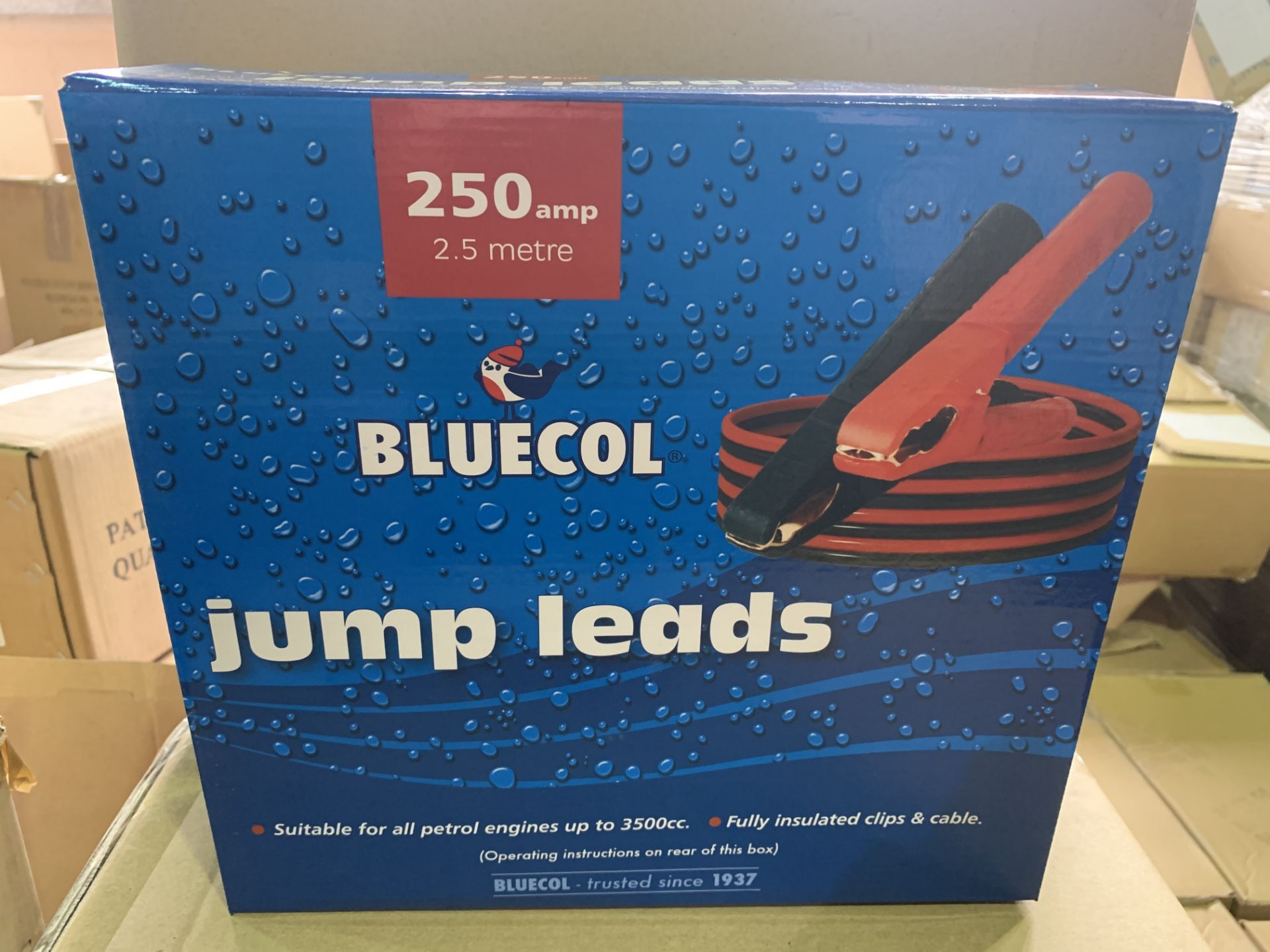 8 X BRAND NEW BLUECOL 250AMP 2.5M JUMP LEADS